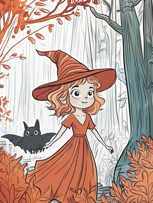 50+ Witch Cartoon Coloring Pages for Halloween – Spooky & Fun Printable Activity for Kids | Instant Digital Download